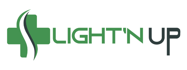 LIGHT?N UP CANNABIS logo