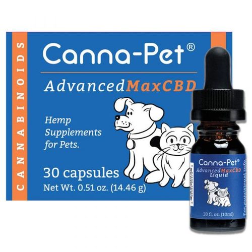 Package: Canna-Pet� Advanced MaxHemp- 30 capsules & 10ml image